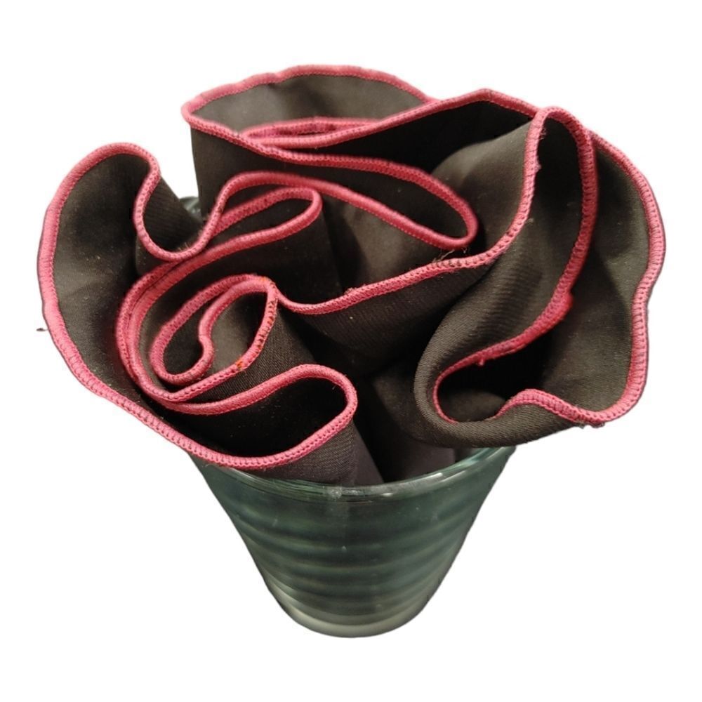 MEN'S ROUND HANKY POCKET SQUARE.